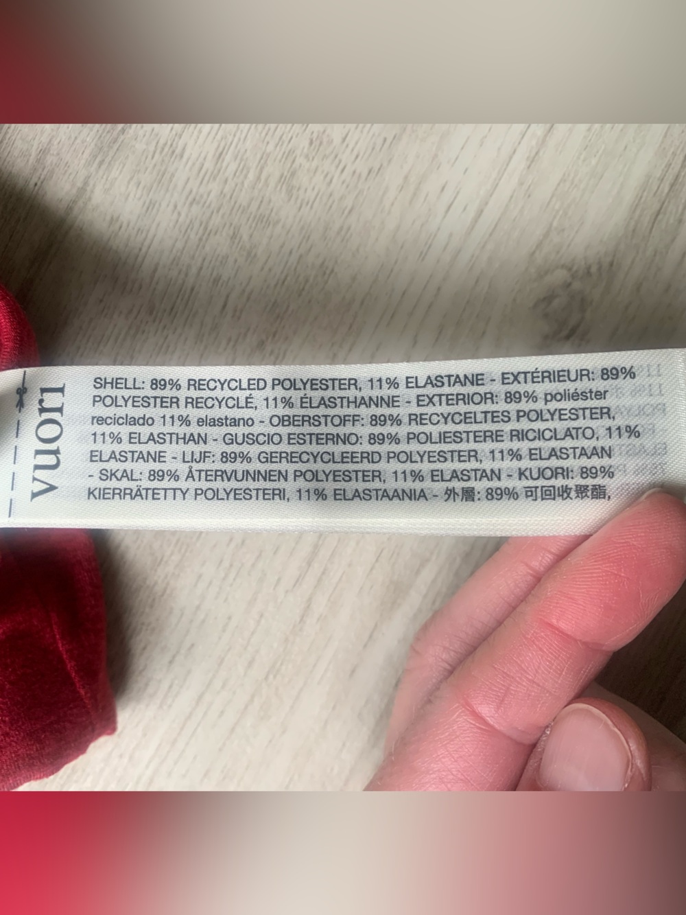 NWOT! Vuori Halo Essential Sports Bra style #VW1110  color Mahogany Heather - Picture 7 of 9